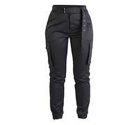 Mil-Tec Ejército Pantalones, Negro, L para Mujer