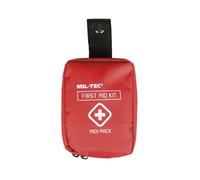 Mil Tec Botiquín de primeros auxilios 16025910 - 18 accesorios - Rojo - Airsoft/Senderismo