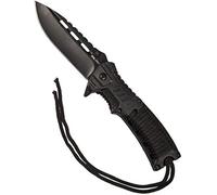 Mil-Tec Paracord - Cuchillo de una sola mano con iniciador de fuego, 21,5 cm