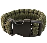Mil-Tec Paracord Muñequera 15mm Oliva tamaño L