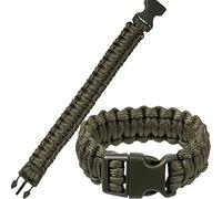 Mil-Tec Paracord Muñequera 22mm Oliva tamaño M