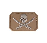 Mil-Tec Parche 3D con diseño de calaveras de PVC con velcro