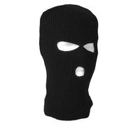 Mil-Tec - Pasamontañas balaclava acrílico, 3 orificios, color negro, para hombre
