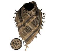 Mil-Tec Pañuelo Shemagh PLO 110x110 cm Stars Coyote/Negro