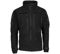 Mil-Tec Plus Cold Weather Fleece Jacket Ejército Excursionismo Hombre Negro