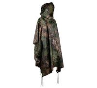 Mil-Tec Poncho de lluvia unisex • Poncho estadounidense de material Ripstop resistente • Poncho de lluvia multiusos para hombre y mujer • Impermeable y extra largo • Chaqueta impermeable para