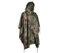 MIL-TEC Poncho PVC Recubierto Impermeable Ligero Camuflaje Patrón Con Capucha