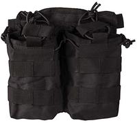 Mil-Tec Portacargadores Doble M4/M16 Negro Open Top (fijación Molle), Unisex, Talla única