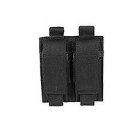 Mil-Tec Porte Chargeurs Double Pour Pistolet Noir (Fixation Molle), Consumerelectronics Unisex Adulto, Negro, Talla Única