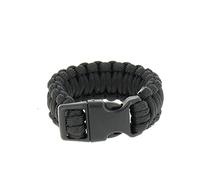 Mil-Tec Paracord Muñequera 22mm Negro tamaño L