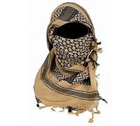 Mil-Tec Shemagh - Bufanda - Hombre, caqui/negro, 110x110 cm
