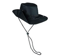 Mil-Tec - Sobrero vaquero (cordón ajustable), color negro, hombre, Negro, tamaño M