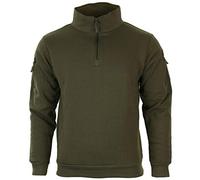 Mil-Tec Sudadera táctica con Cremallera Lampo, Verde, S
