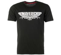Mil-Tec T-Shirt Maverick Hombres Manga Corta Gimnasio Ajustado Algodón Black