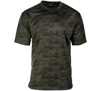 Mil-Tec T-Shirt Mesh Hombre Outdoor Ejército Respirable Táctico Woodland Camo