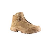 Mil-Tec Tactical Boot Lightweight • Zapatillas ligeras con sistema Speed-Lace y puntera reforzada • Zapato táctico Ripstop con suela antideslizante para exteriores y trabajo, Marrón, 45 EU