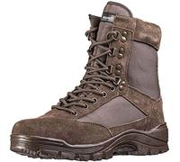 Mil-Tec Tactical Boot M.YKK Cremallera para hombre, marrón, 45 EU