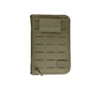 Mil-Tec Tactical Notebook Hextac • Cuaderno acolchado con funda y cremallera • Oliva, tamaño pequeño