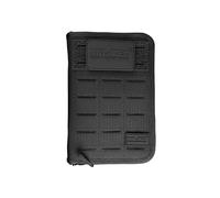 Mil-Tec Tactical Notebook Hextac • Cuaderno táctico acolchado con funda/cremallera • Negro, Pequeño