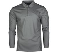 Mil-Tec Táctico De Los Hombres Manga Larga Secado Rápido Camisa Polo Urban Grey