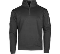 Mil-Tec Táctico Hombres Sudadera Con Cremallera Gimnasio Activo Aire Libre Negro