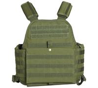 Mil-Tec Táctico Placa Portadora Acolchado Molle Correas Chaleco Airsoft Caza Ver