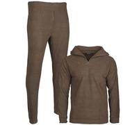 Mil-Tec Thermofleece Set Con Cremallera Oliva Negro Gr. XS-3XL