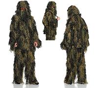 Mil-Tec Traje antifuego Ghillie Suit Anti Fire, 4 Piezas, Talla: XL