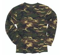 Camiseta de manga larga Camo Woodland Woodland Camo X-Large