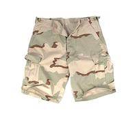 Mil-Tec Us Bermuda Co Prewash Desert Pantalones Cortos, Negro, Talla XL para Hombre