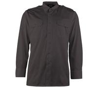 Mil-Tec Camisa Abotonada Negro Khaki Blanco Azul Claro Algodón Mixto Flanell