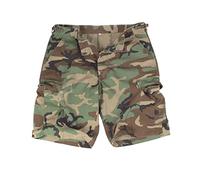 Mil-Tec US Lavados Ripstop Bermuda Pantalones Cortos Woodland tamaño L