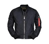 Mil-Tec US MA1® - Chaqueta de aviador, color negro, Schwarz, L