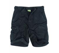 Mil-Tec Us Prewash - Pantalones Cortos (Talla M), Color Negro