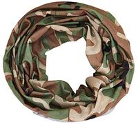 Miltec Woodland - Bufanda multiusos unisex para adultos, camuflaje, talla única
