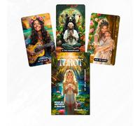 Mila Charles Highly Sensitive Tarot - Heartlight Edition - by Tarotdeck con 78 cartas y borde dorado, bilingüe (alemán e inglés), para claridad espiritual y personas altamente sensibles I