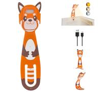 MILA&LOUIS Luz Lectura para Leer Libros en La Cama Lampara Leitura Pinza Lamparita LED USB Recargable Lámpara Portatil Noche Mini Lampadina Cabecero Luci Lctor de Brillo Ajustable Marcador (Naranja)