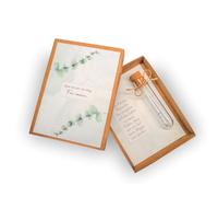 MilaBoo® Caja de regalo con tubo de ensayo y tarjeta, regalo creativo para ocasiones especiales como bodas, regreso a la escuela o bautizo (boda)