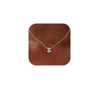 MILACOLATO Collar Inicial Corazón Para Mujer A-Z Collar Personalizado Collana Donna Oro 18K Cadena Plata Collar Nombre Ajustable San Valentin Regalos Originales Para Mujer-SS