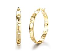 MILACOLATO Pendientes Aros Plata De Ley 925 Oro Dorados 14k Mujer Aretes 18k Pequeños Pendientes Hipoalergenicos Piercing Oreja Mujer Infantiles E