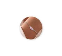 MILACOLATO Pulsera Plata Mujer Corazón Cristal Delicado Pulseras Personalizadas Piedra de Natalicio Umpleaños Navidad Regalos Joyas para Mujer Niña Mamá Amiga-Junio Alejandrita