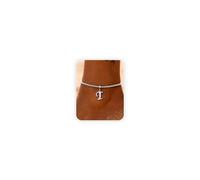 MILACOLATO Tobillera Mujer Acero Inoxidable con Letras A-Z Colgante Zirconia Ajustable 22+5 cm Pulsera Tobillera Mujer Verano Oro Plata Joya Personalizada Playa-ST