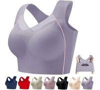 Miladove Bra, MiraHug - Brasier corrector definitivo para levantar y moldear, sujetadores de levantamiento para senos caídos para mujeres, Gris púrpura., XL