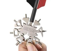 MILAEM 21-en-1 Herramienta multifunción Llave de Copo de Nieve Reparación de la Flecha Raspador de Plumas Flechas Nock Puller Ajustador de Cola de Flecha Abrebotellas Destornillador