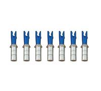 Milaem 50pcs Tiro al Arco Flechas Nock de plástico con Pines de Flecha in alluminio culatín de Flecha para ID 4.2/6.0/6.2mm Eje de Flecha