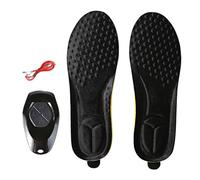 Milageto 1 Par de Plantillas Calentadoras Recargables Plantillas Térmicas Almohadillas Calefactoras Control Remoto Material EVA Apropiado para Hombres Mujeres, multicolor, 41 a 46