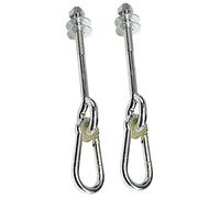 Milageto 1 Par Ganchos para Columpio Soporte de Metal para Silla Colgante Gancho de Techo Giratorio para Hamaca Accesorio Multifuncional Adecuado, 205mm