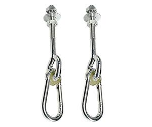 Milageto 1 Par Ganchos para Columpio Soporte de Metal para Silla Colgante Gancho de Techo Giratorio para Hamaca Accesorio Multifuncional Adecuado, 150mm