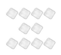 Milageto 10 cajas de almacenamiento para uñas a presión, soporte para exhibición de puntas de uñas, caja vacía portátil, organizadores grandes para, transparente, SG