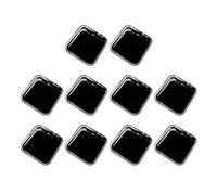 Milageto 10 cajas de almacenamiento para uñas a presión, soporte para exhibición de puntas de uñas, caja vacía portátil, organizadores grandes para, NEGRO, L